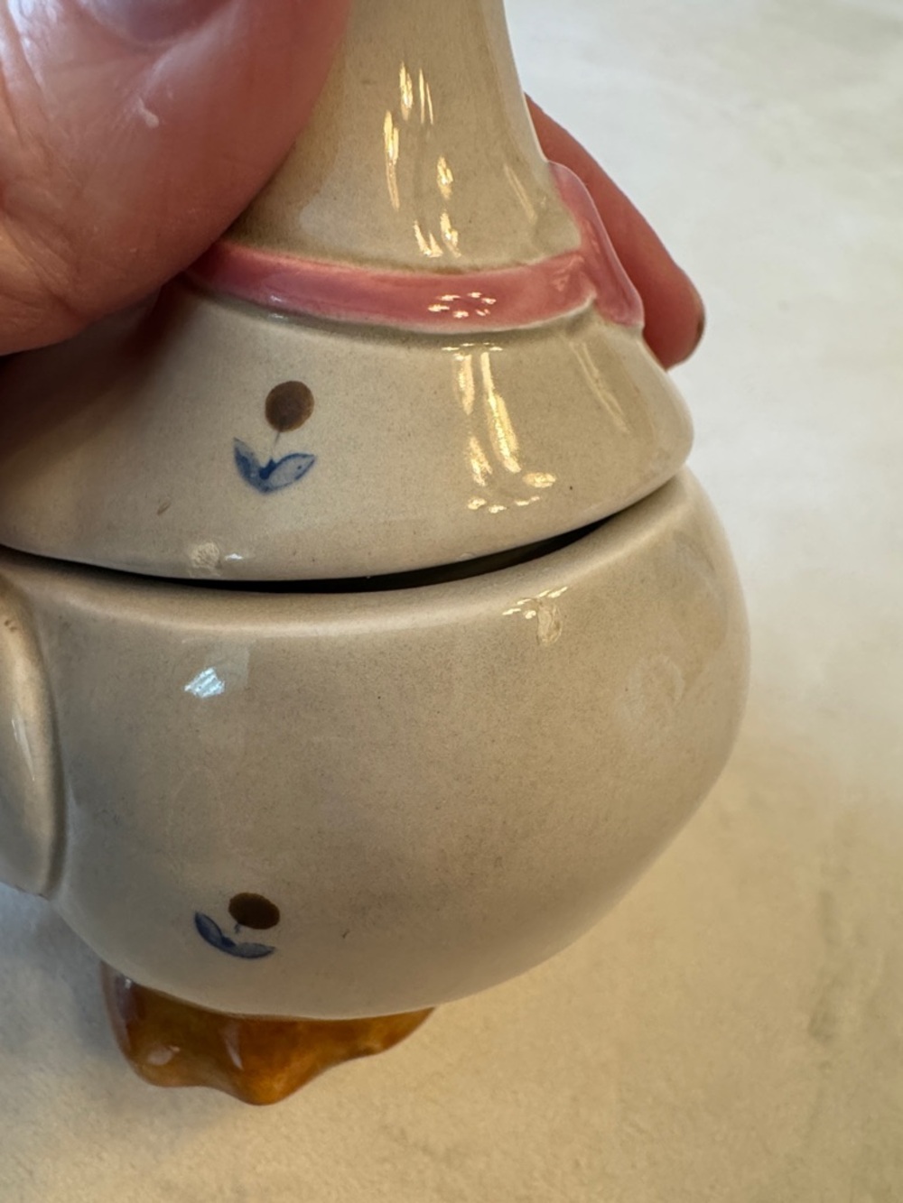 VTG! Otagiri Ceramic Duck Sugar Bowl - Picture 8 of 10